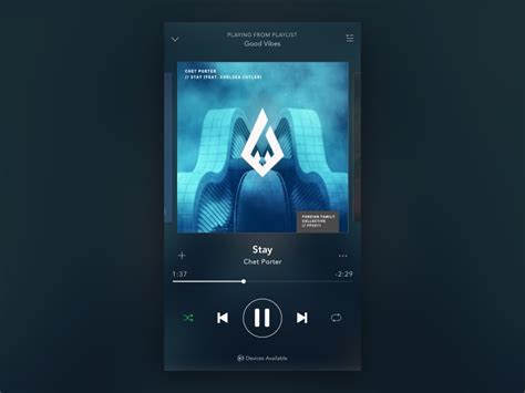 Spotify Template Psd