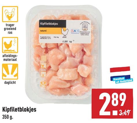 Kipfiletblokjes 350 G Aanbieding Bij ALDI