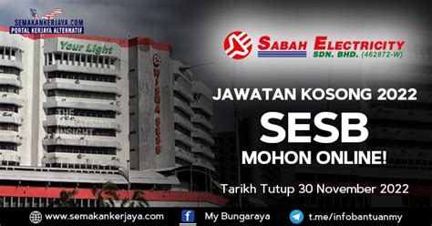 Jawatan Kosong Sabah Electricity Sdn Bhd Sesb Minima Spm Layak