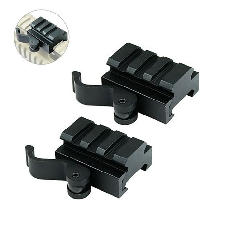 2x3 Slot Picatinny Weaver Rail Riser Mount Rail Quick Release QD Lever