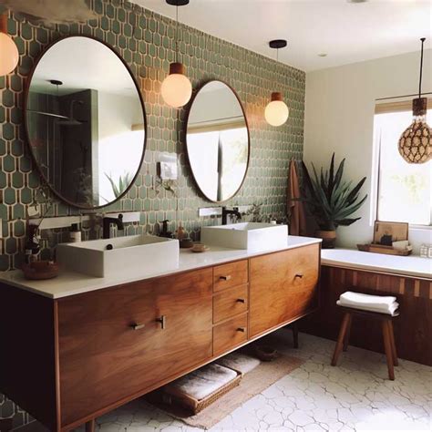 Vintage Mid Century Modern Bathroom