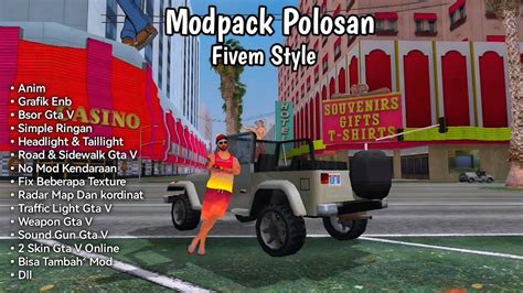 Modpack Polosan Fivem Style Gta Samp Simple Ringan Hd Youtube