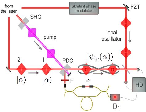 Figure From Entangling Macroscopic Light States By Delocalized Photon