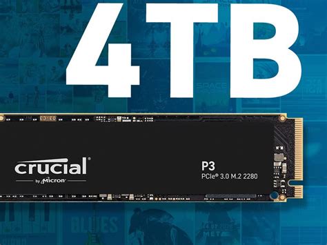 4TB SSD zum Bestpreis: Crucial P3 im Amazon-Deal um 22% reduziert ...
