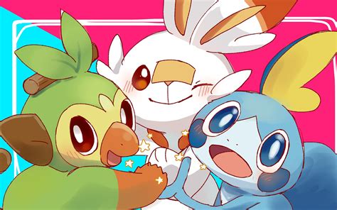 Grookey Scorbunny Sobble Pokemon Sword And Shield 4k 16 Wallpaper