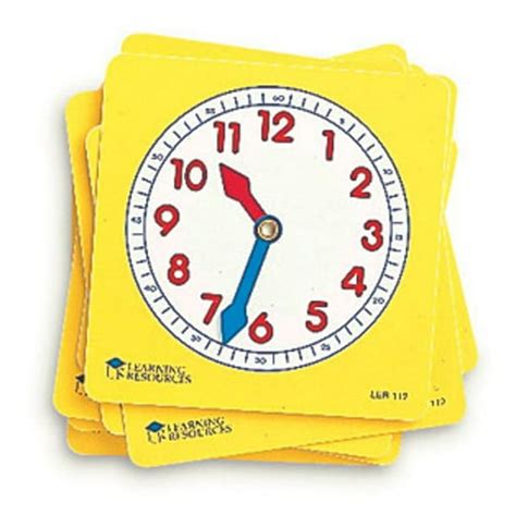 Learning Resources Pupil Clock Dials Educational Clock For Classrooms Set Of 10