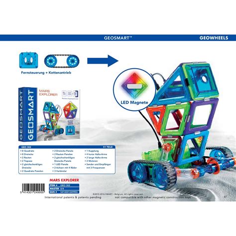 Joc Magnetic Geosmart Geowheels Set Mars Explorer Piese Emag Ro