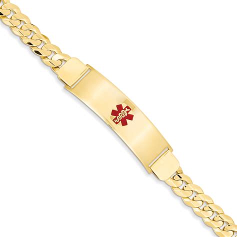 Kevin Jewelers 14k Yellow Gold 7in Medical Jewelry Id Bracelet