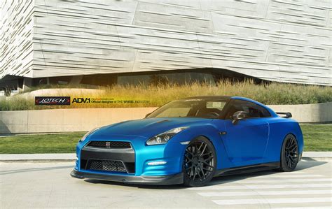 Absolutely Wicked Matte Blue Nissan Gt R By Jotech And Adv Gtspirit