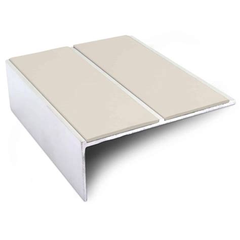 Commercial Stair Nosing 85mm X 32mm Edge Trim With Anti Slip Pvc Insert