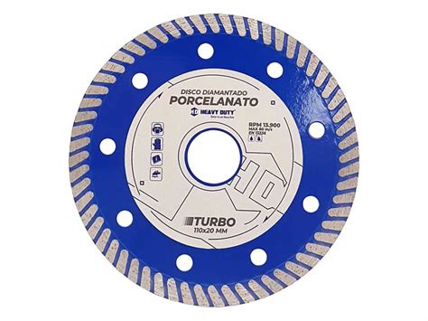 Disco Diamantado Porcelanato Turbo Heavy Duty