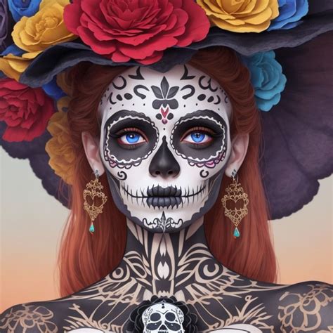 Embrace The Magic Of Day Of The Dead With Our Premium Prompt For