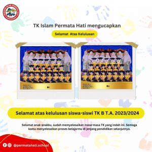 Selamat Atas Kelulusan Siswa Siswi Kelas Tk B T A Sekolah