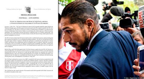 Fallo Del Tas A Paolo Guerrero Qu Es Lo Que Dice El Comunicado De