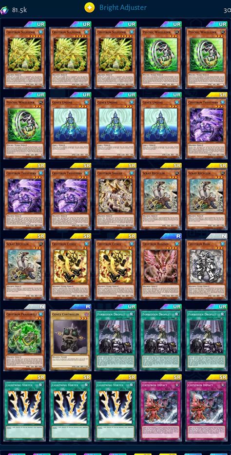 Crystrons Deck from Kalin | Duel Links Meta