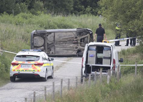 Shocking Donegal crash scene images show overturned car in middle of