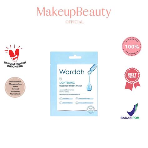 Jual Wardah Lightening Essence Sheet Mask Ml Shopee Indonesia