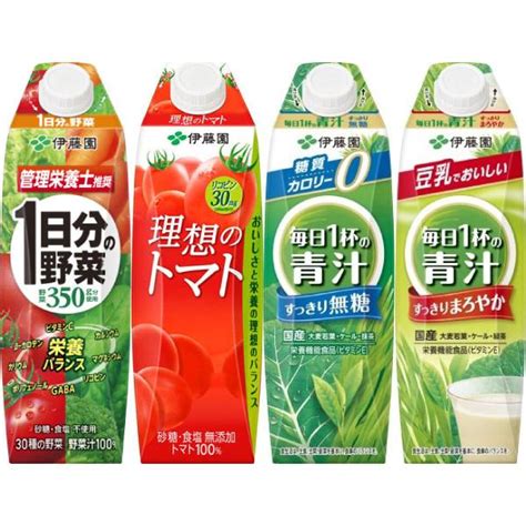 伊藤園 1日分の野菜 理想のトマト タリーズコーヒー 他 屋根型キャップ 1l 紙パック 選べる 12本 6本×2