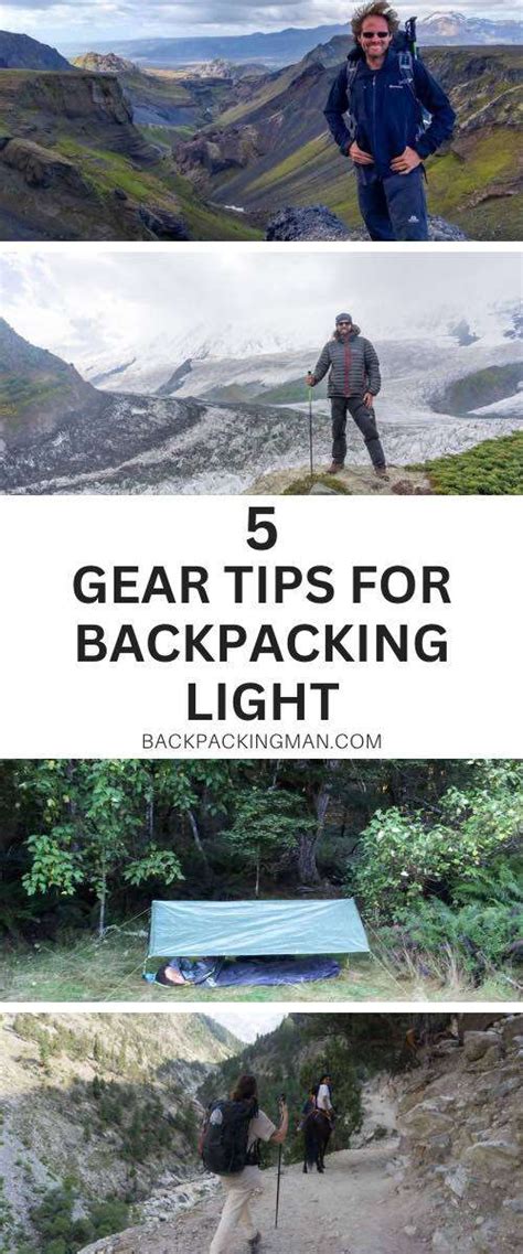 5 Top Gear Tips For Backpacking Light - Backpackingman