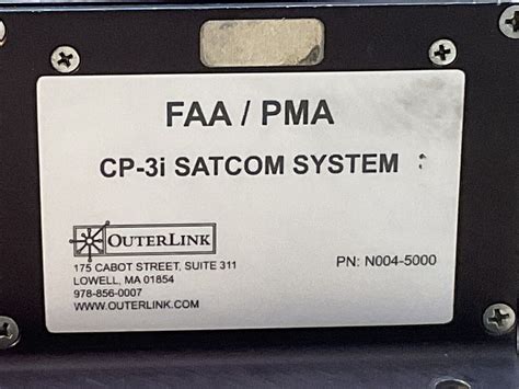 OuterLink CP-3i Satcom System REV. D PN: N004-5000/MAR845 | eBay