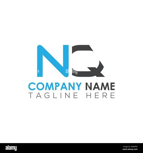 Initial Letter Nq Logo Design Vector Template Creative Abstract Nq