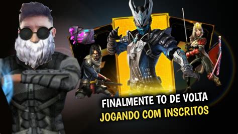 Finalmente To De Voltafree Fire Ao Vivo Jogando Personalizada