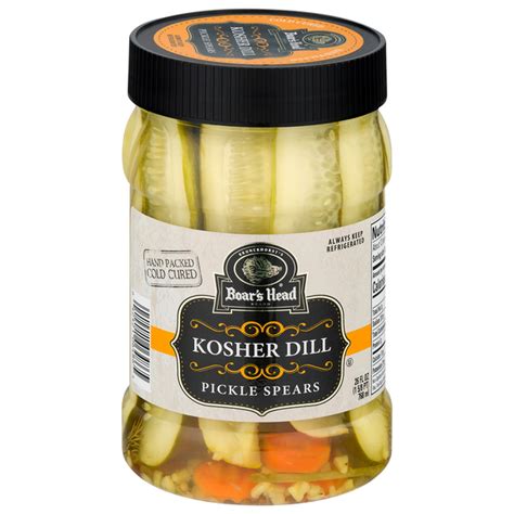 Save on Boar's Head Kosher Dill Pickles Spears Order Online Delivery ...