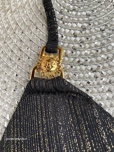 Bikini Triangle Selene Black Ribbed Van Mystical Swimwear Maat Broekje S Maat Topje S