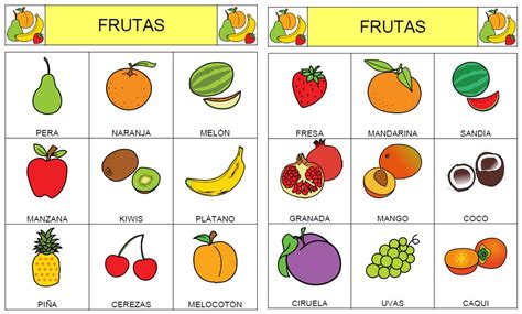 Bingo De Frutas Para Imprimir