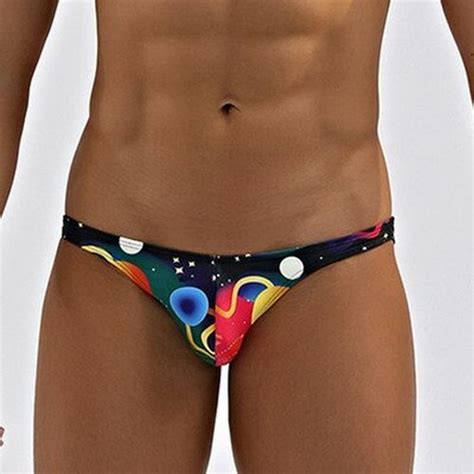Men Beach Briefs Low Waist Bikini Cool Sexy Guy Swimsuit Trunks Gay Bathing Suit EBay