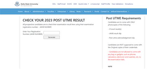 DELSU Post UTME Result 2023 2024 Here S How To Check DrugSavant