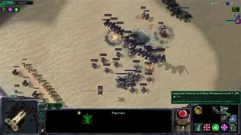 Starcraft Desert Strike Hots Strategy Terran Pure Raven Rush Youtube