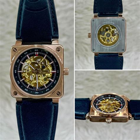 Jual KERATON JAM TANGAN PRIA BELL ROSS TOURBILLON BR03 92 ROSE GOLD