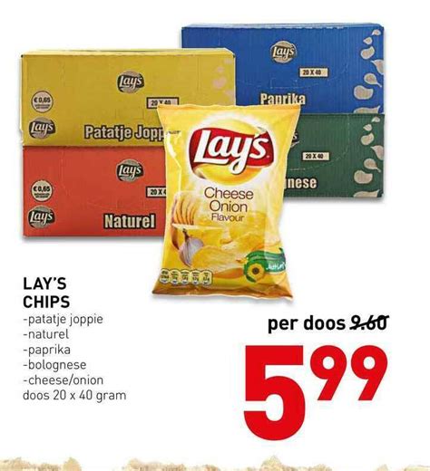 Lay S Chips Patatje Joppie Naturel Paprika Bolognese Of Cheese Onion