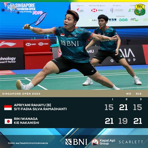 BADMINTON INDONESIA On Twitter Apriyani Siti Dihadang Pasangan Jepang