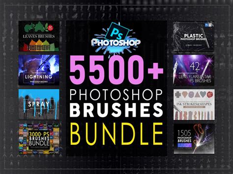 Photoshop Brushes Mega Bundle Purpee Digital