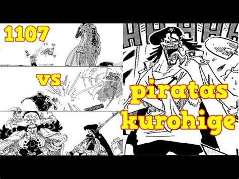 One Piece 1107 SANJI VS KIZARU LOS PIRATAS KUROHIGE EN ACCION CARIBOU