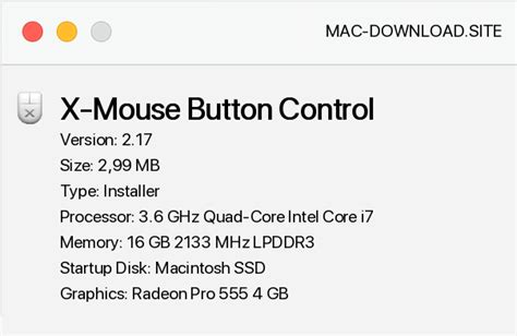 Download X Mouse Button Control 217 For Free From Mac Downloadsite