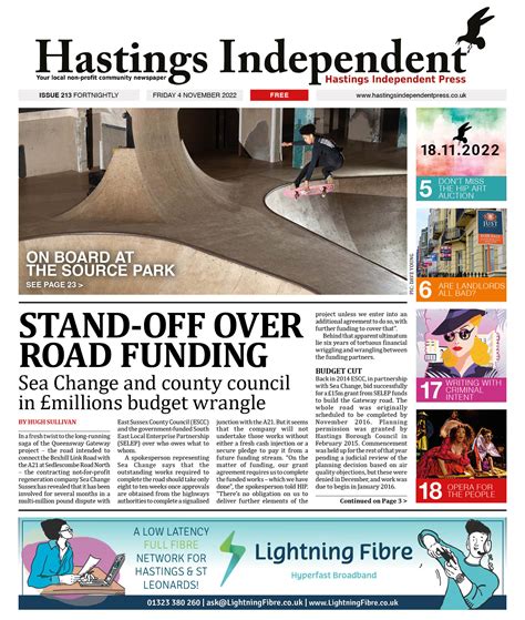 Hastings Independent Issue Hastings Independent Press