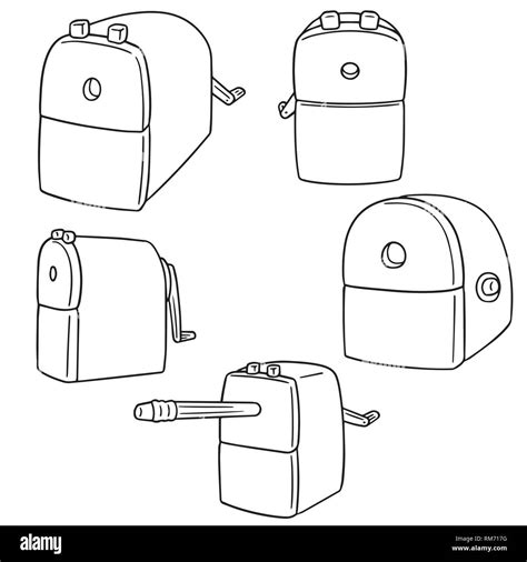 vector set of pencil sharpener Stock Vector Image & Art - Alamy