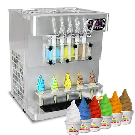 Kolice Commercial Flavors Automatic Stainless Steel Soft Serve Ice