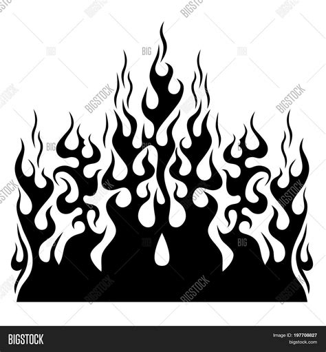 Flame Vector Tribal Vector And Photo Free Trial Bigstock