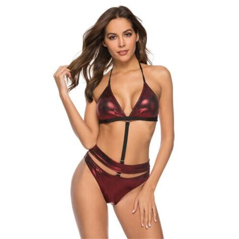 Conjunto de Bikini para mujer bañador con relleno Push Up bañador