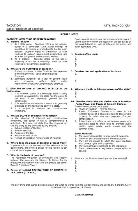 Basic Principles Lecture Taxation Atty Macmod Cpa Basic Principles