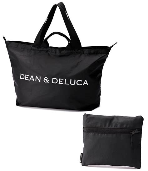 Deananddeluca パッカブルトートバッグ ブラックディーンアンドデルーカ トートバッグ エコバッグ ディーンandデルーカdean