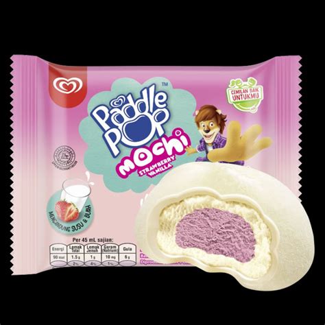 Jual Walls Paddle Pop Ice Cream Mochi Strawberry Vanilla 45 Ml