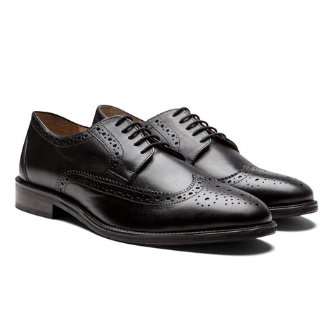 Black Wingtip Shoes – Giorgio Men's Wear