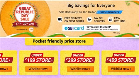 Amazon Great Republic Day Sale Date Time Discount On Cards