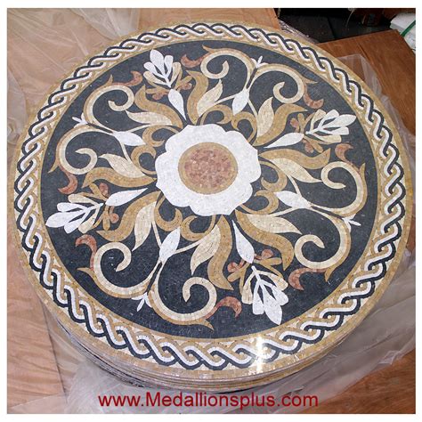 MARSEILLE, 36" Mosaic Floor Medallion - Honed - MedallionsPlus.com ...