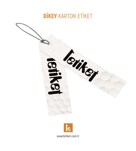 Dikey Karton Etiketi 1etiket